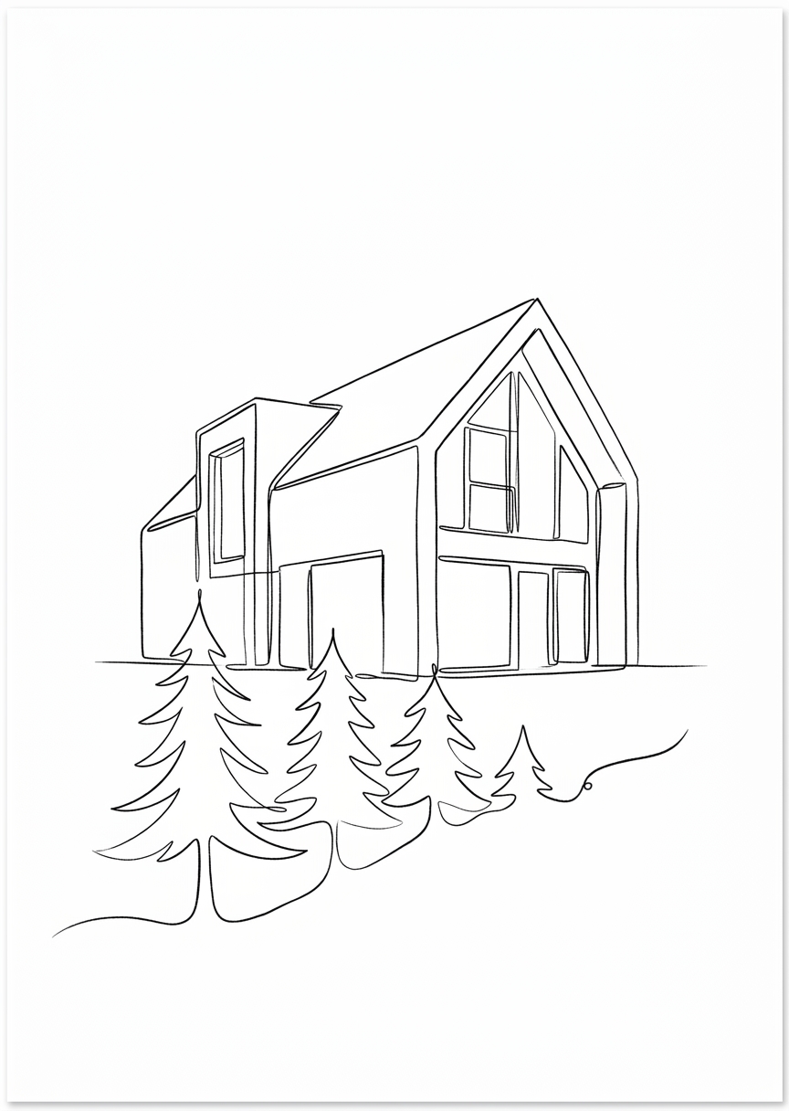 Arkitektur i en kontinuerlig – AI-poster