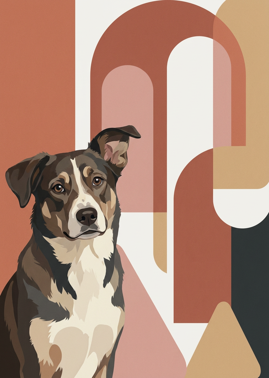 Personligt husdjursporträtt – AI-poster