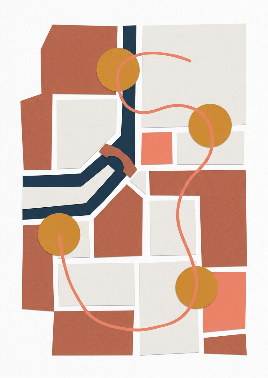 Din vardagsväg genom Malmö – AI-poster