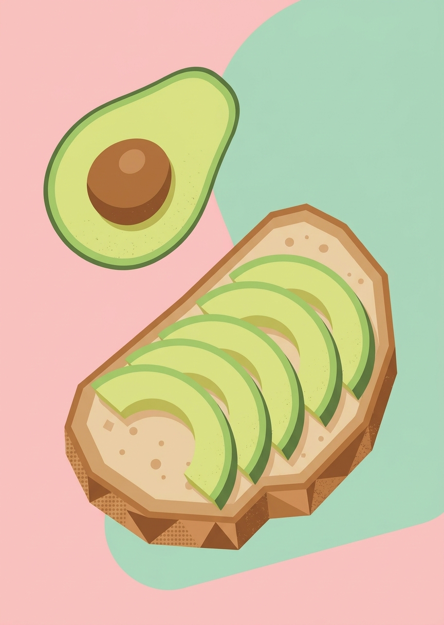 Retro-illustration av – AI-poster