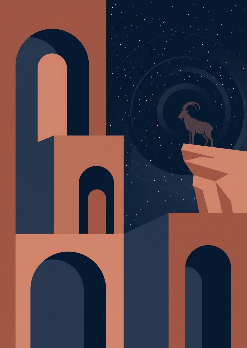 Minimalistisk arkitektur och – AI-poster