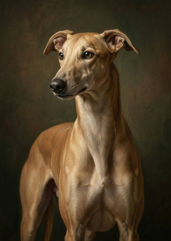 personal pet portrait poster – AI-poster