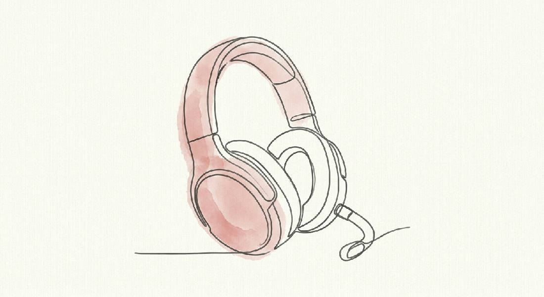 Minimalistisk Gaming Poster Headset
