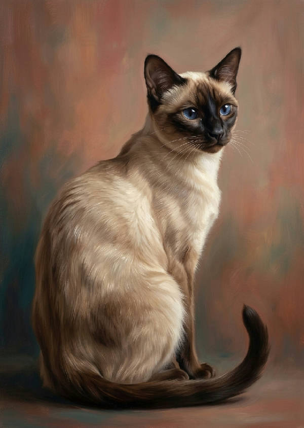 personal pet portrait poster – AI-poster