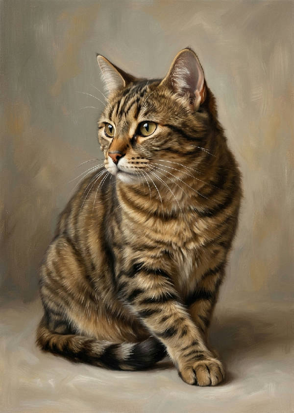 personal pet portrait poster – AI-poster